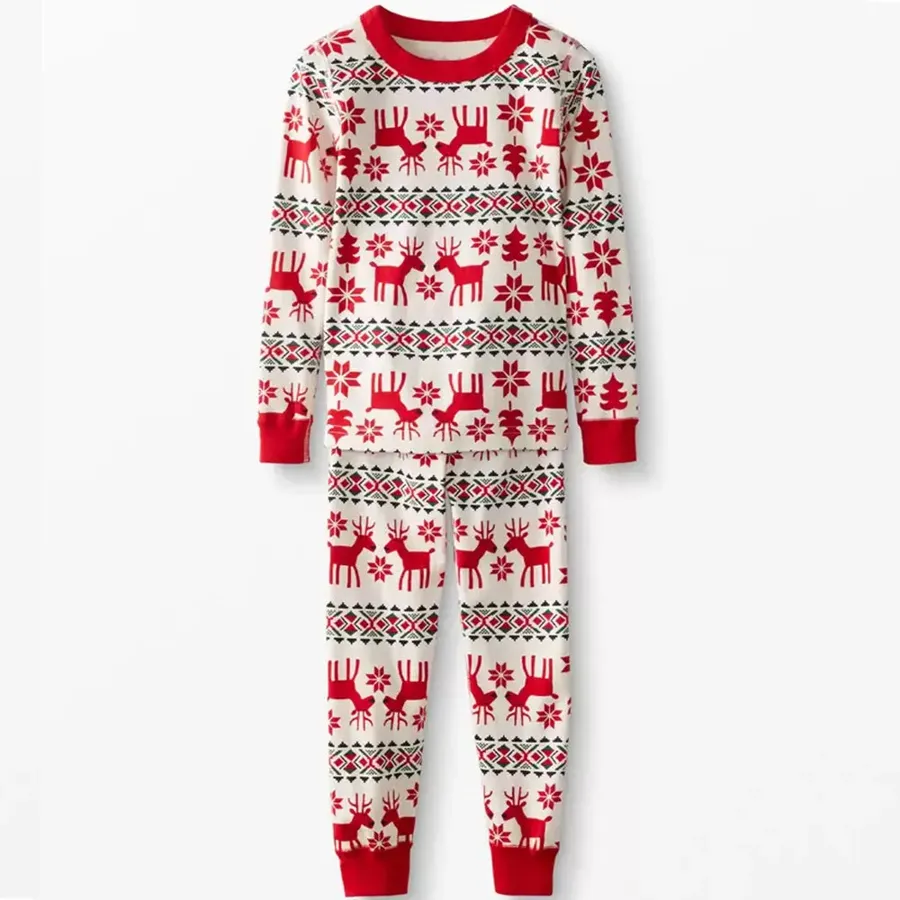 Family Matching Christmas Deer and Snowflake hot Set