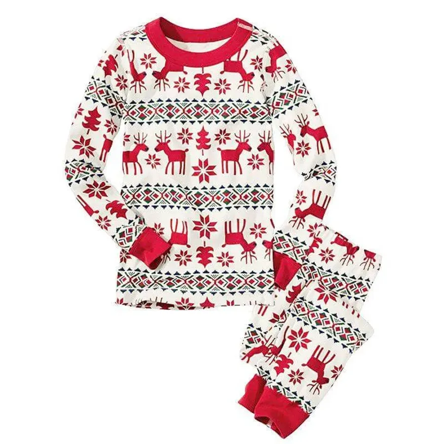 Family Matching Christmas Deer and Snowflake hot Set