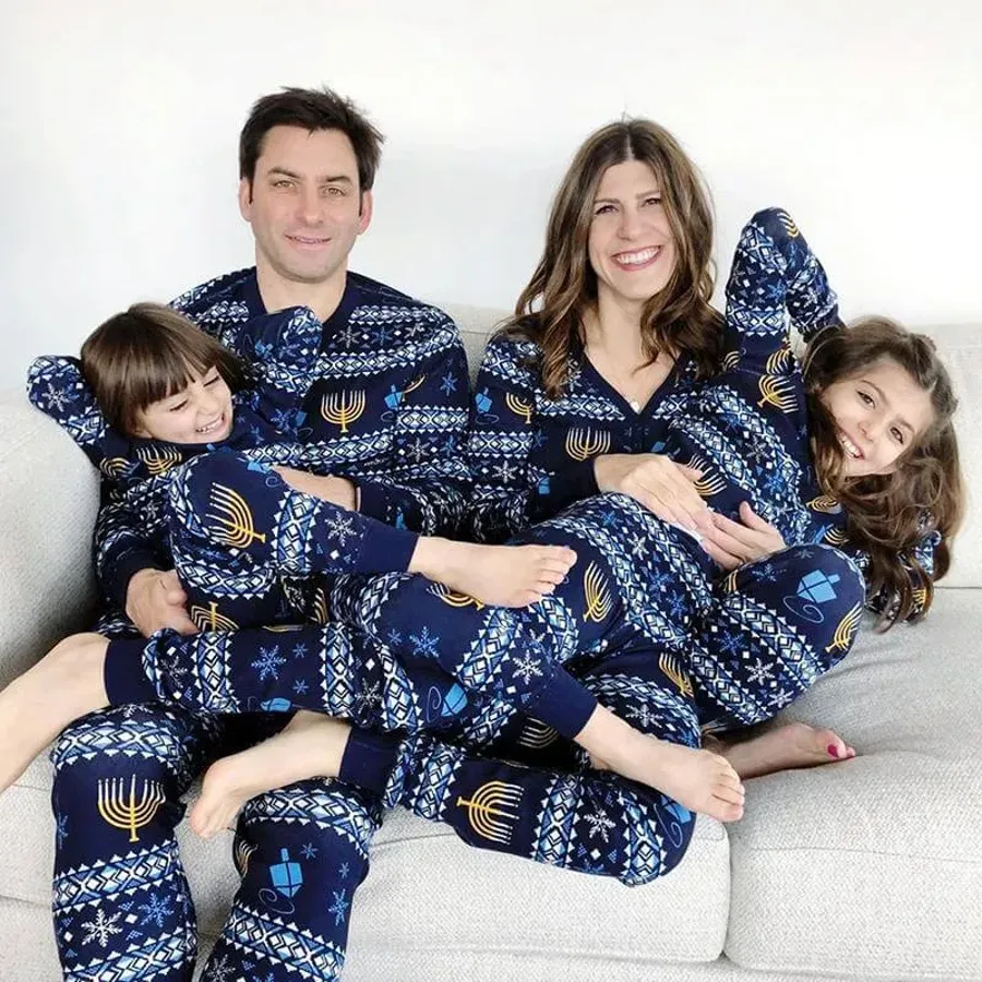 Christmas Patterned Family Matching Pajamas Set