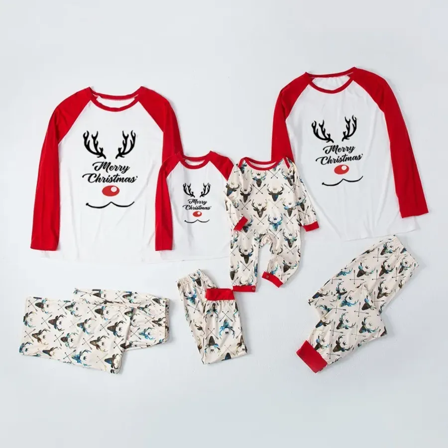 Christmas Parent-Child Outfit Elk Multiple Styles