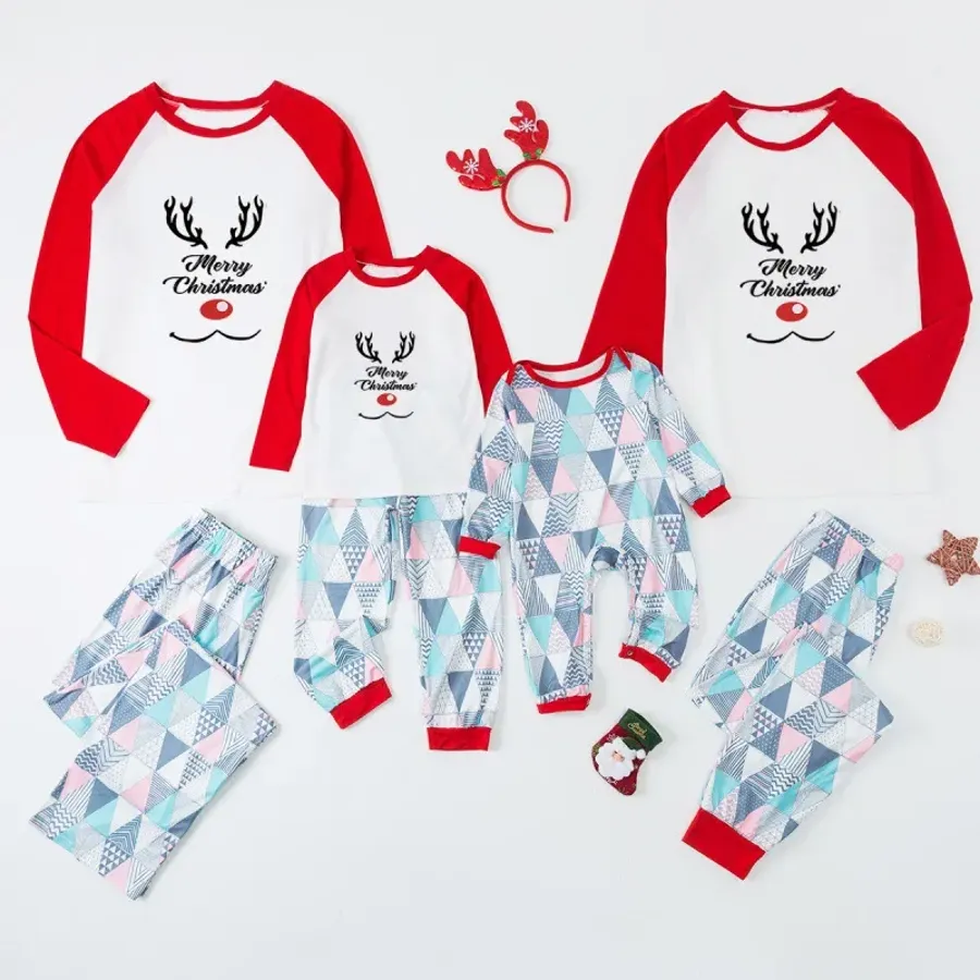 Christmas Parent-Child Outfit Elk Multiple Styles