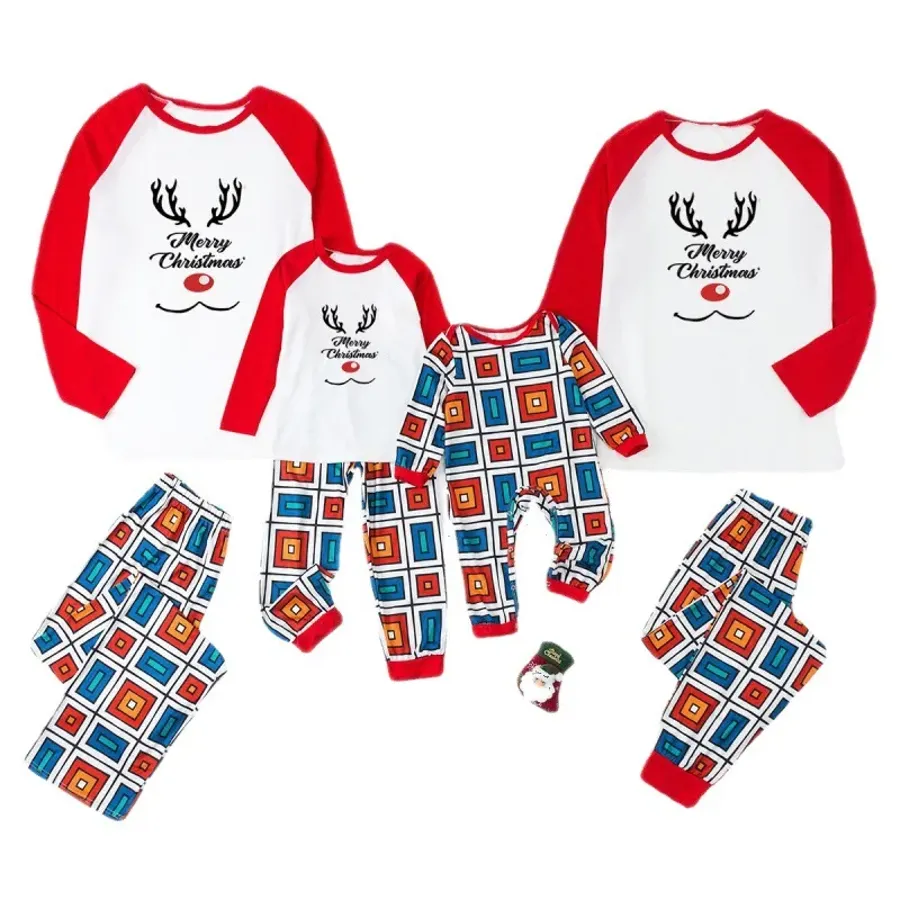 Christmas Parent-Child Outfit Elk Multiple Styles