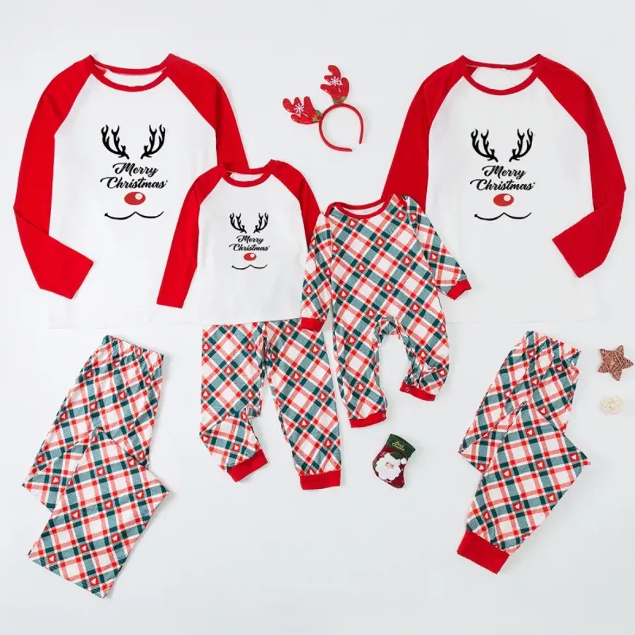 Christmas Parent-Child Outfit Elk Multiple Styles