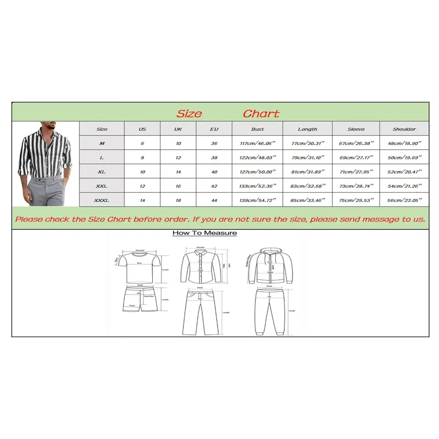 Men Casual Striped Turn Down Collar Long Sleeve Shirt