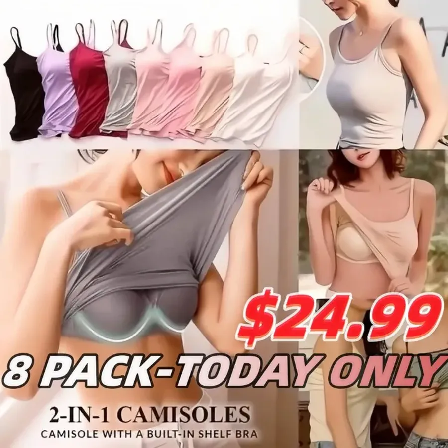 Women's Tank Top with Built-In Bra