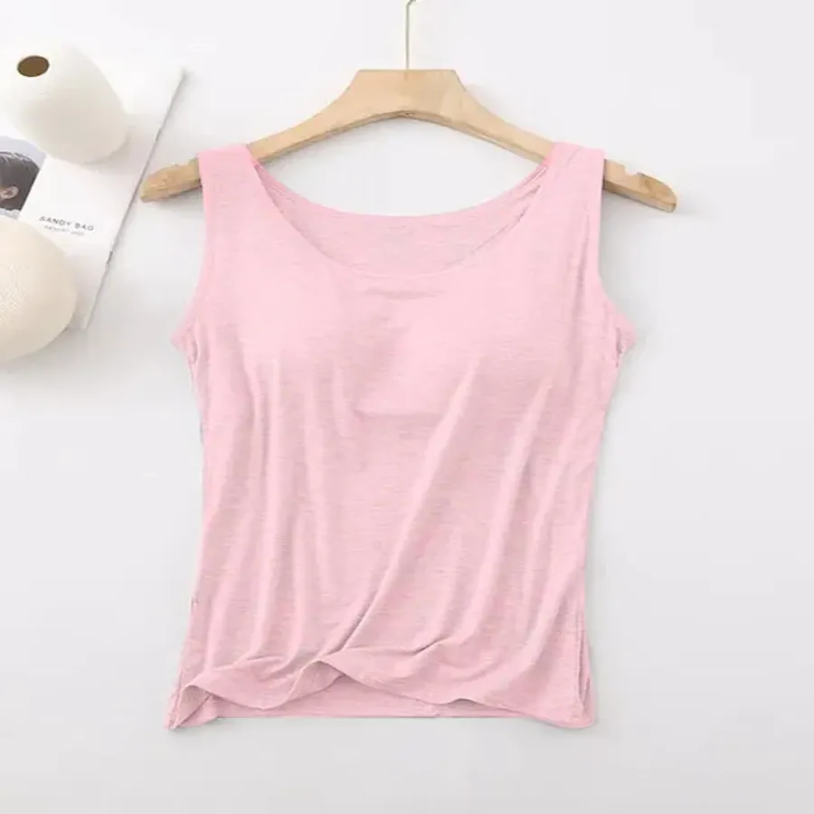 Women's Tank Top with Built-In Bra