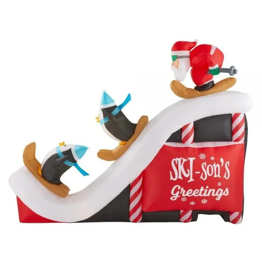 Christmas - Inflatable Santa Ski Scene