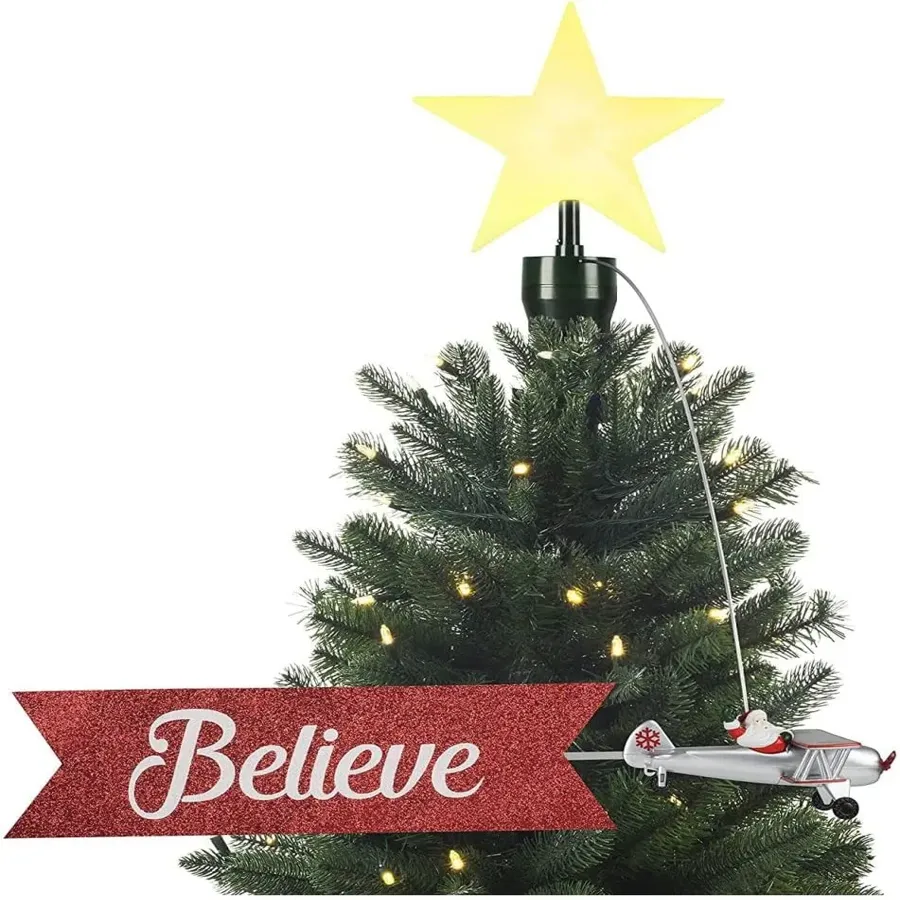 Animated Tree Topper-Carousel Christmas Decoration