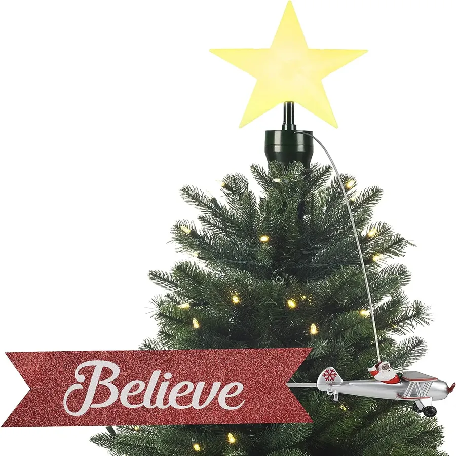 Animated Tree Topper-Carousel Christmas Decoration