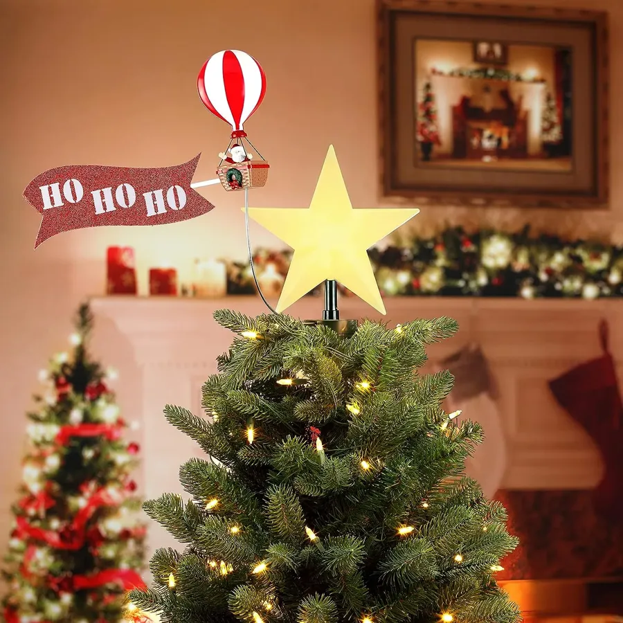 Animated Tree Topper-Carousel Christmas Decoration