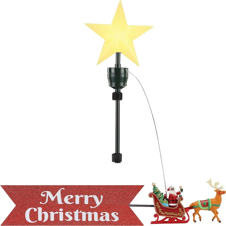 Animated Tree Topper-Carousel Christmas Decoration