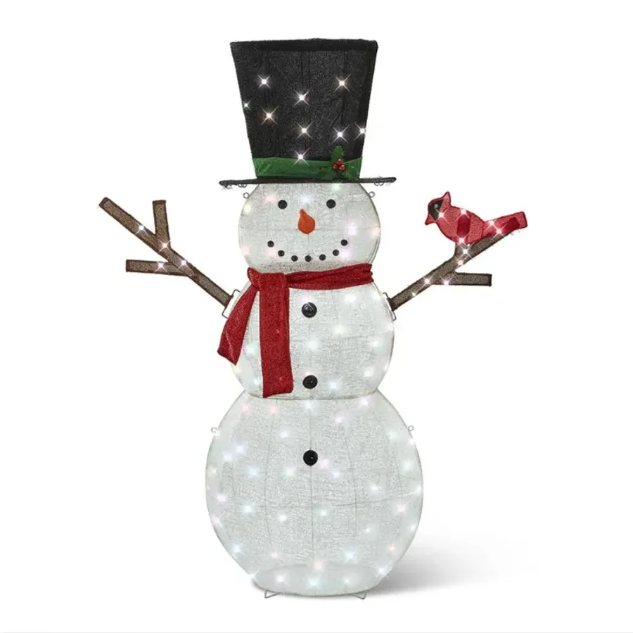 6' Twinkling Snowman