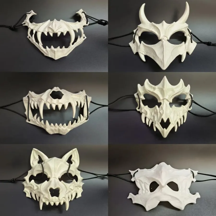 Halloween Dragon Bone Mask