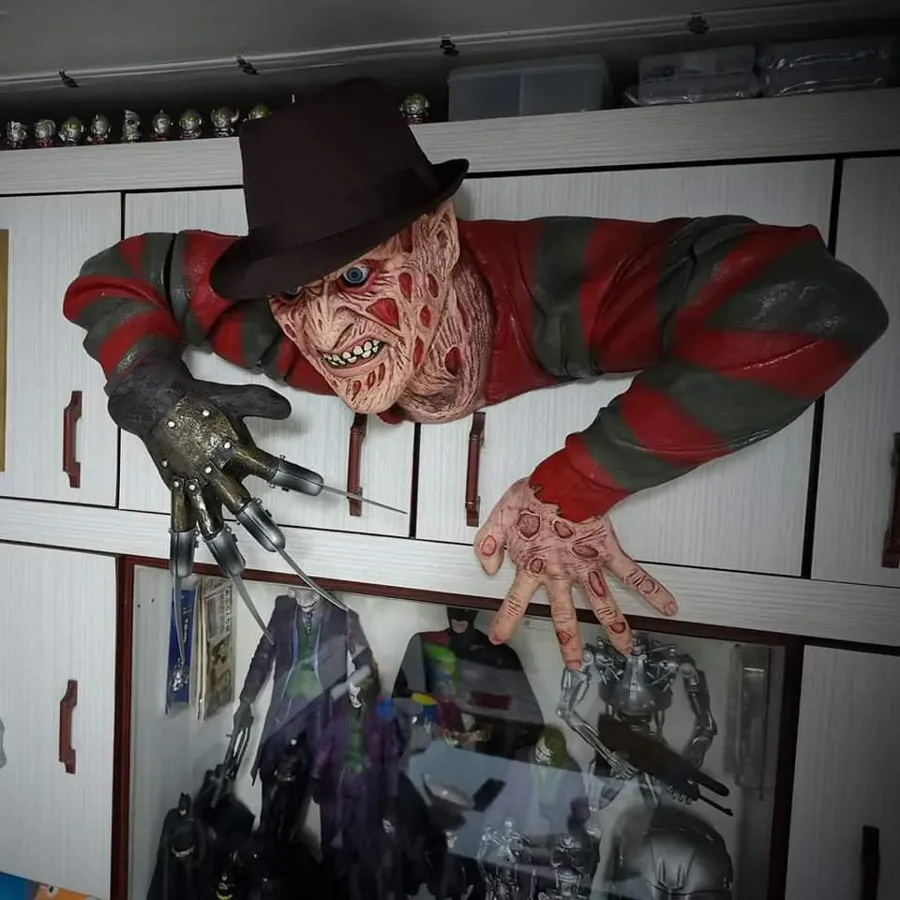 Creepy Freddy Krueger Grave Walker Sculpture