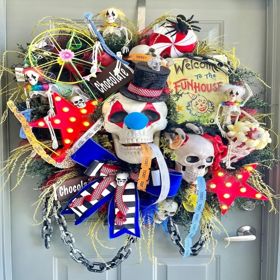 Spooky Carnival Wreath