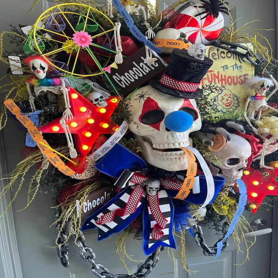 Spooky Carnival Wreath