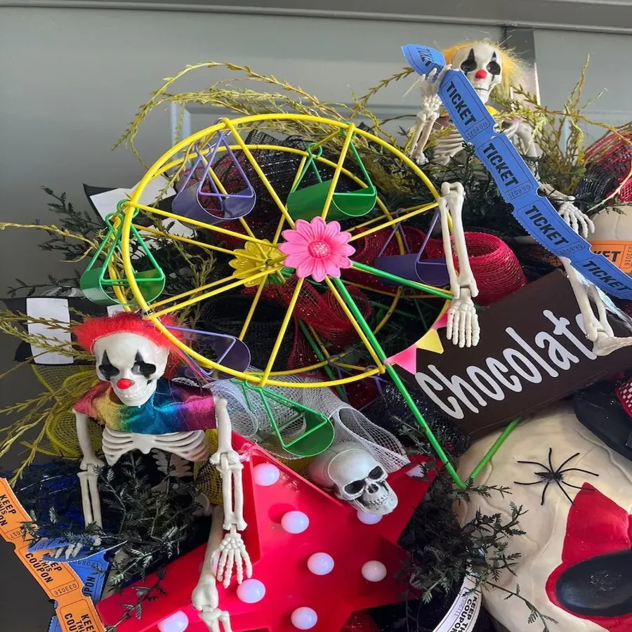 Spooky Carnival Wreath