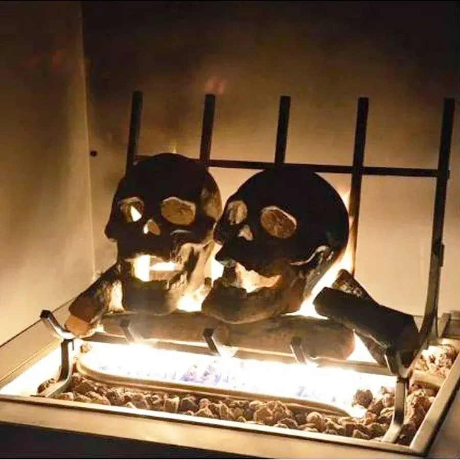 Terrifying Human Skull Fire Pit 6 PCS