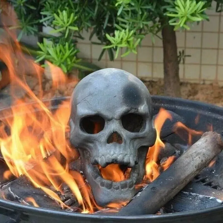 Terrifying Human Skull Fire Pit 6 PCS