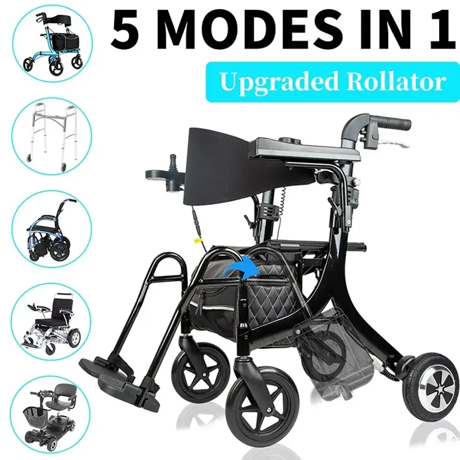 3 in 1 Rollator Walker/Electric Wheelchair