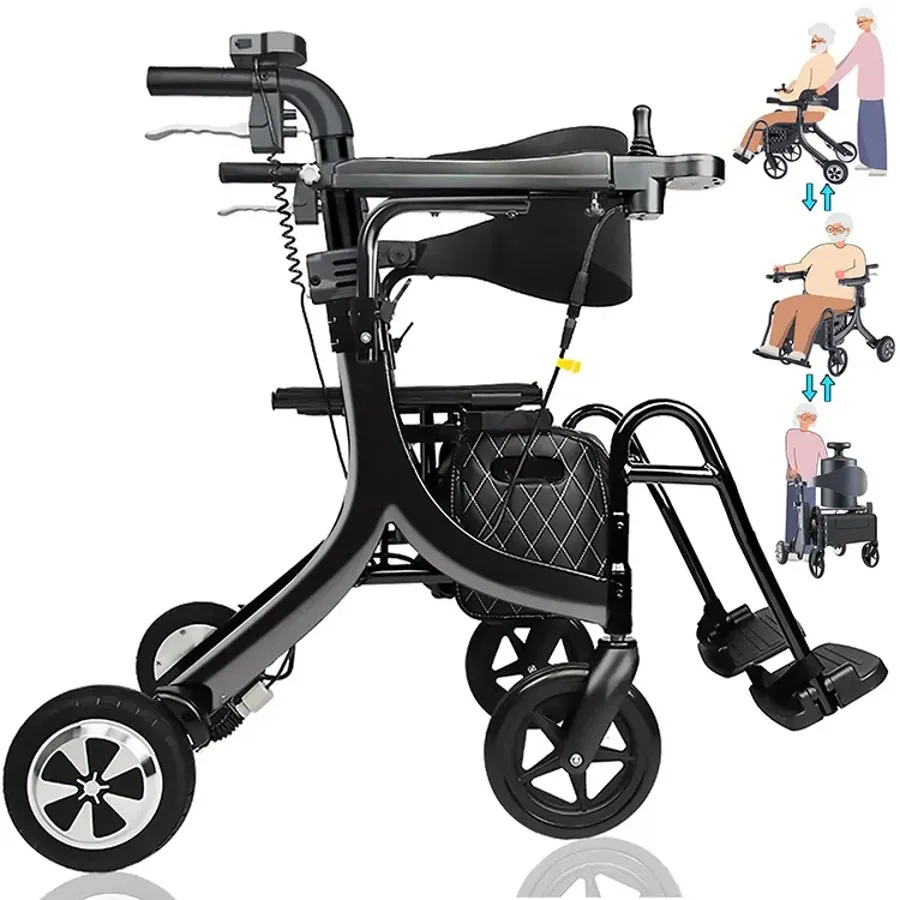 3 in 1 Rollator Walker/Electric Wheelchair