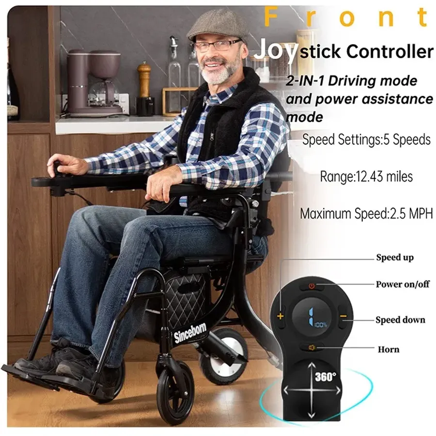 3 in 1 Rollator Walker/Electric Wheelchair