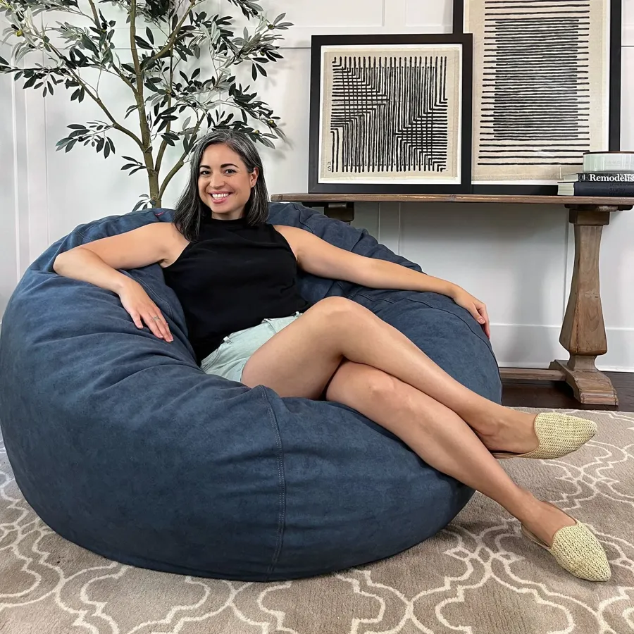 Bean Bag - Full - Sueded Denim