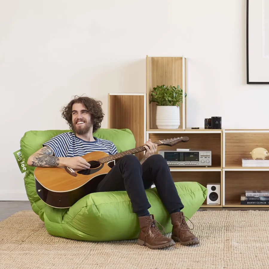 Bean Bag Chair - Spicy Lime - Durable Polyester Nylon Blend