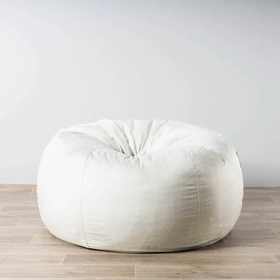 Fur Bean Bag - Ivory