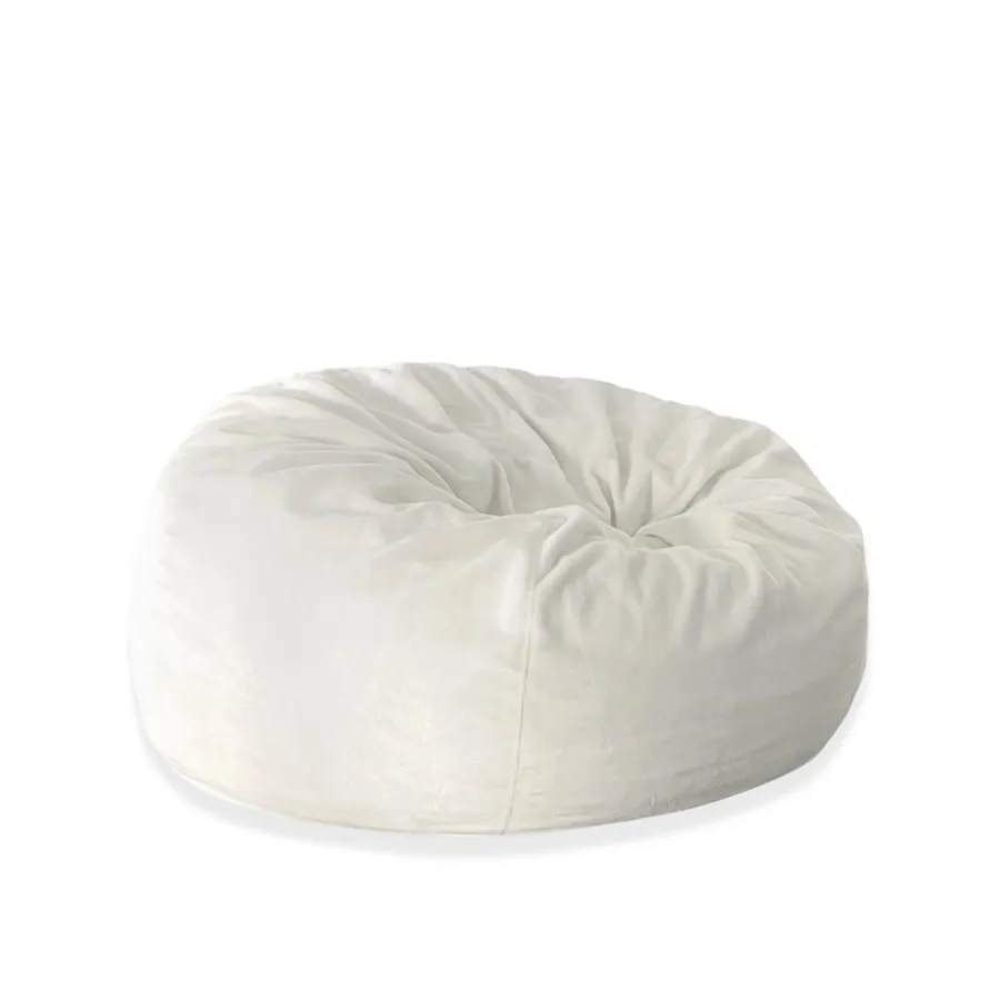 Fur Bean Bag - Ivory