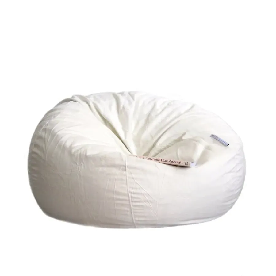 Fur Bean Bag - Ivory