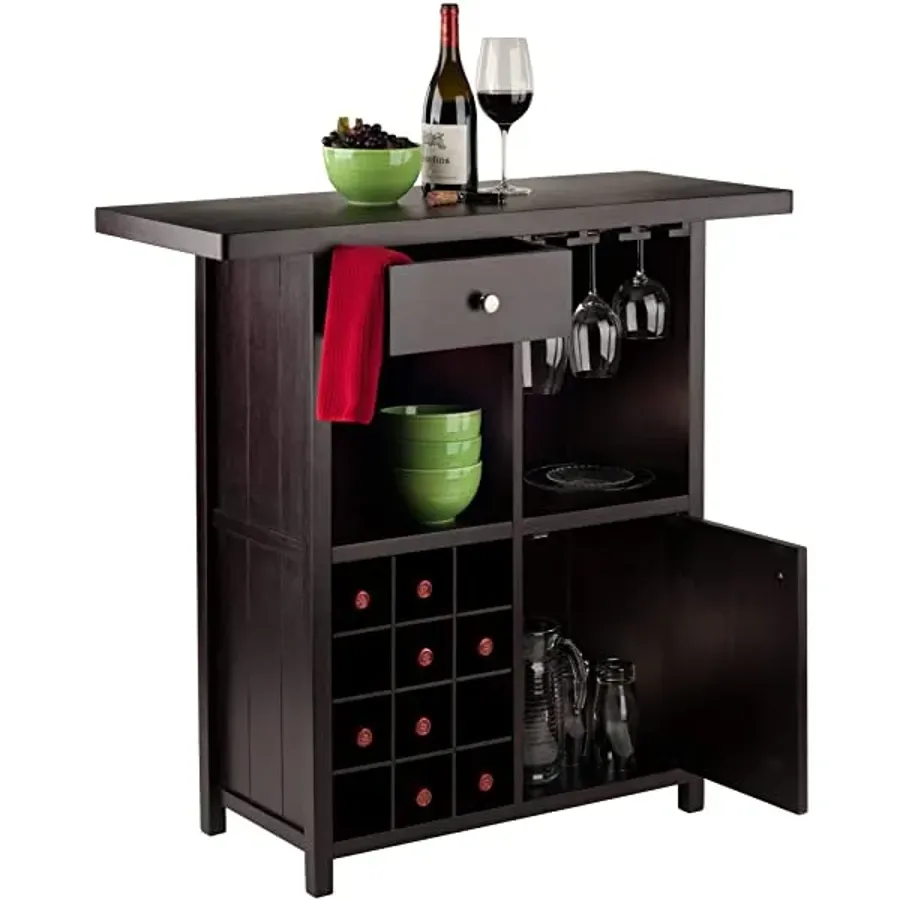 Winsome Macon Bar Wine Cabinet