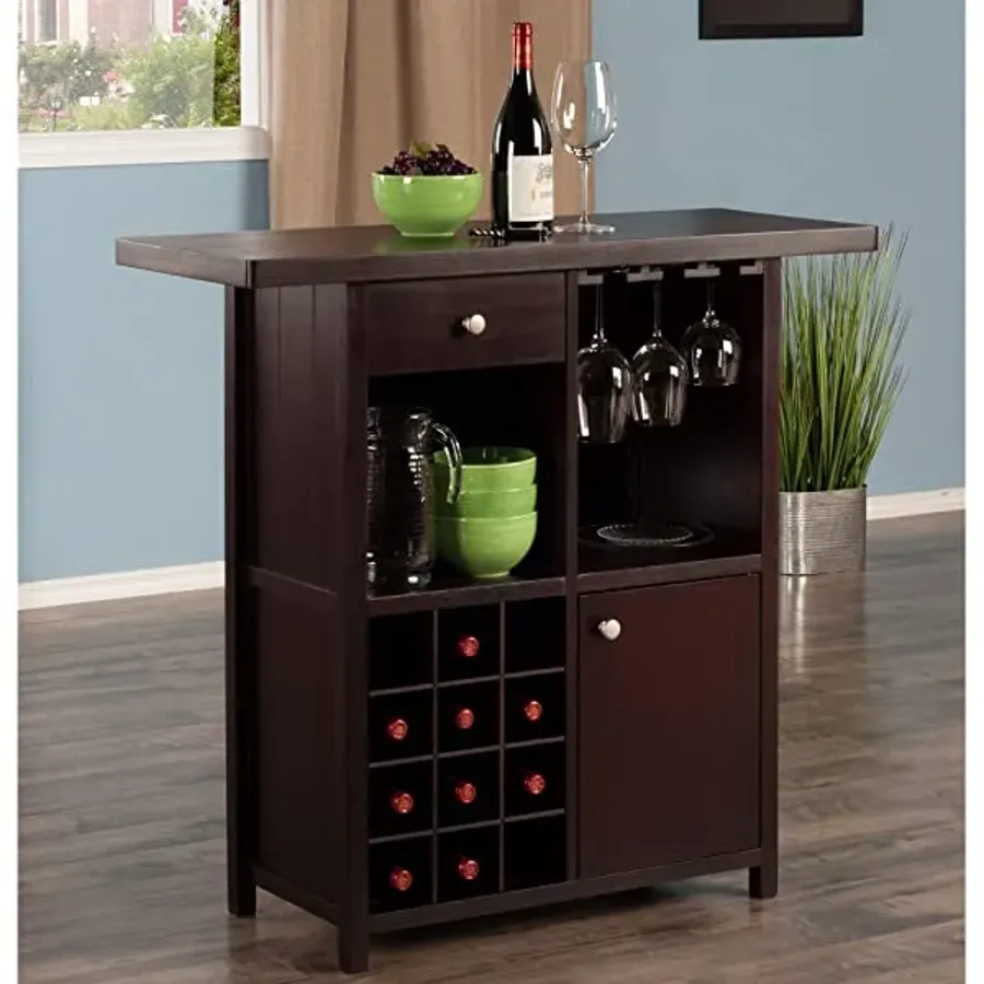 Winsome Macon Bar Wine Cabinet