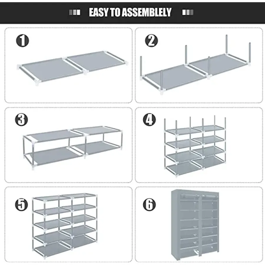 Shoe Rack Storage Organizer - 28 Pairs Portable