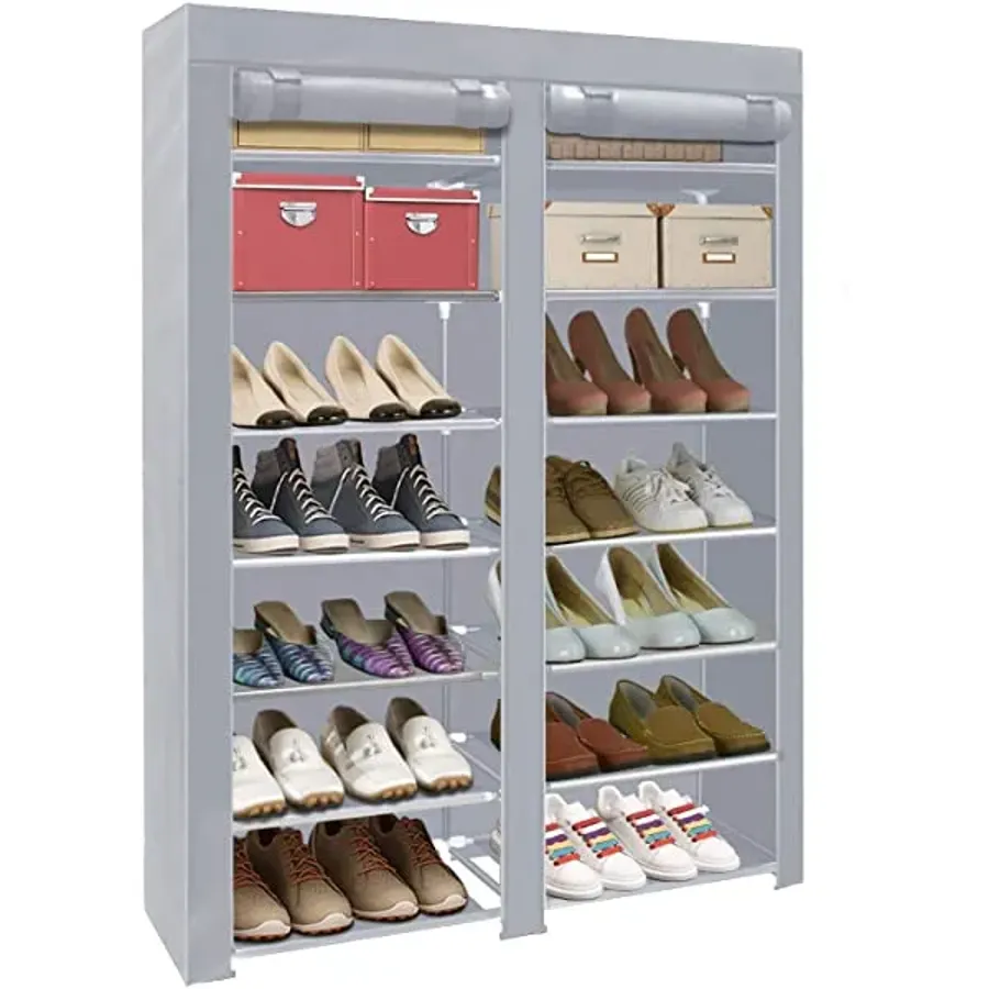 Shoe Rack Storage Organizer - 28 Pairs Portable