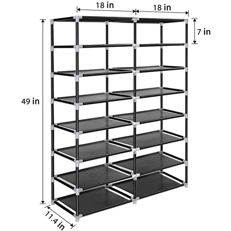 Shoe Rack Storage Organizer - 28 Pairs Portable