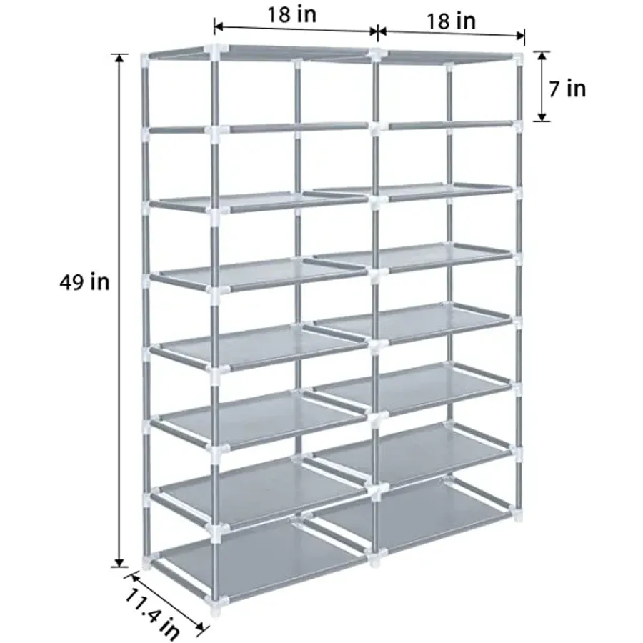 Shoe Rack Storage Organizer - 28 Pairs Portable