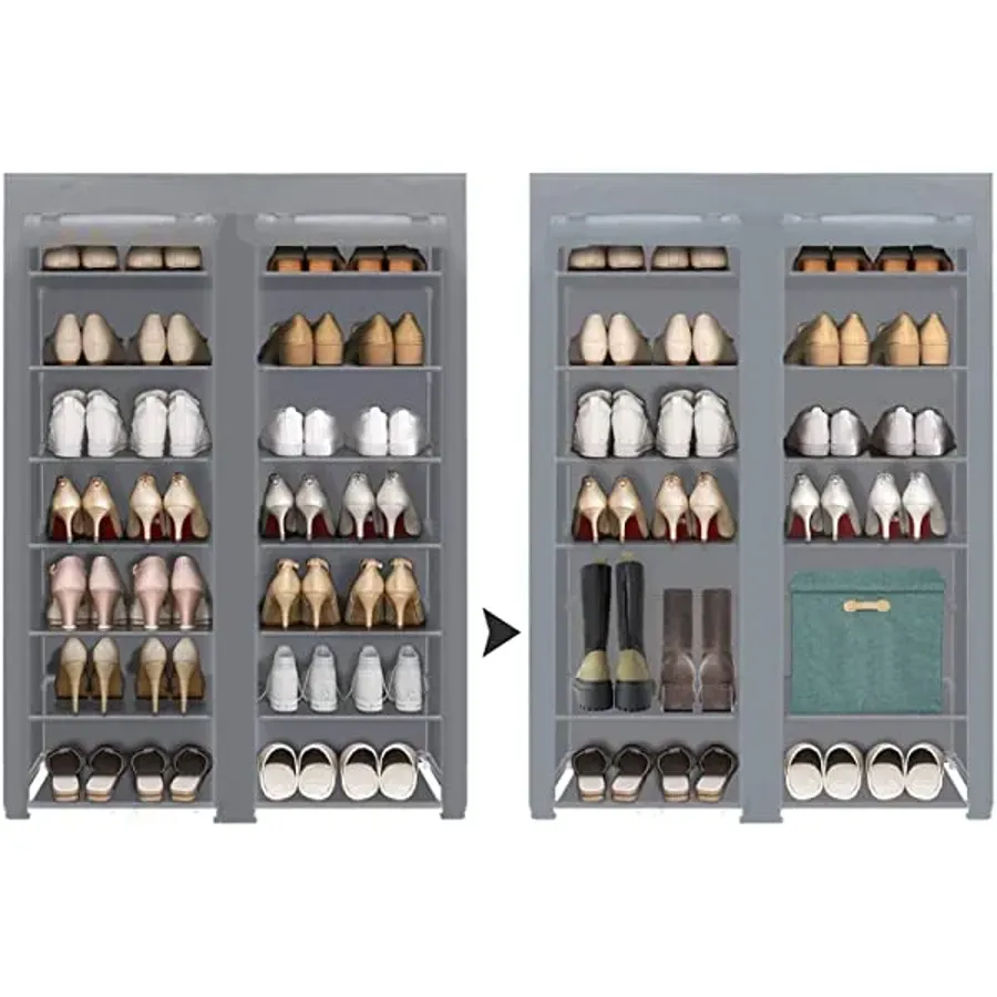 Shoe Rack Storage Organizer - 28 Pairs Portable