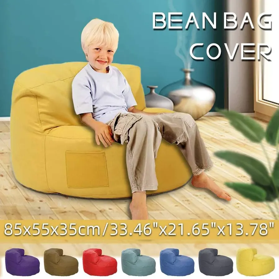 Bean Bag Cover - Carbon Emorized Fabric Beanbag Sofa Chairs Cover