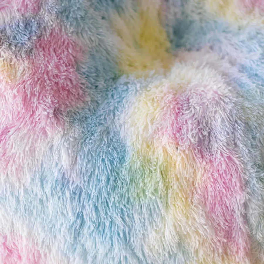 Fur Rainbow Tie Dye Bean Bag - Unicorn Shaggy