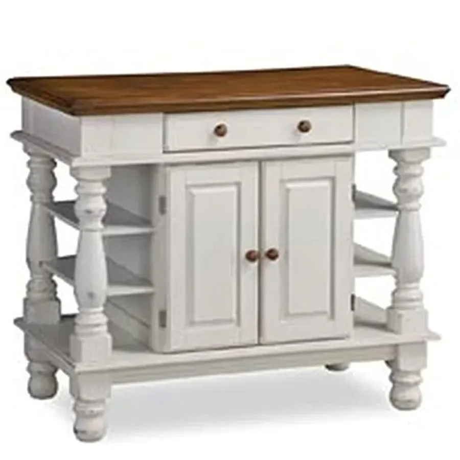 Kitchen Island Americana Dual Side Storage Cabinet