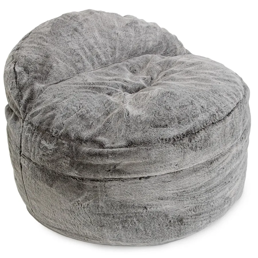 Adult Bean Bag Chair - King - Chinchilla