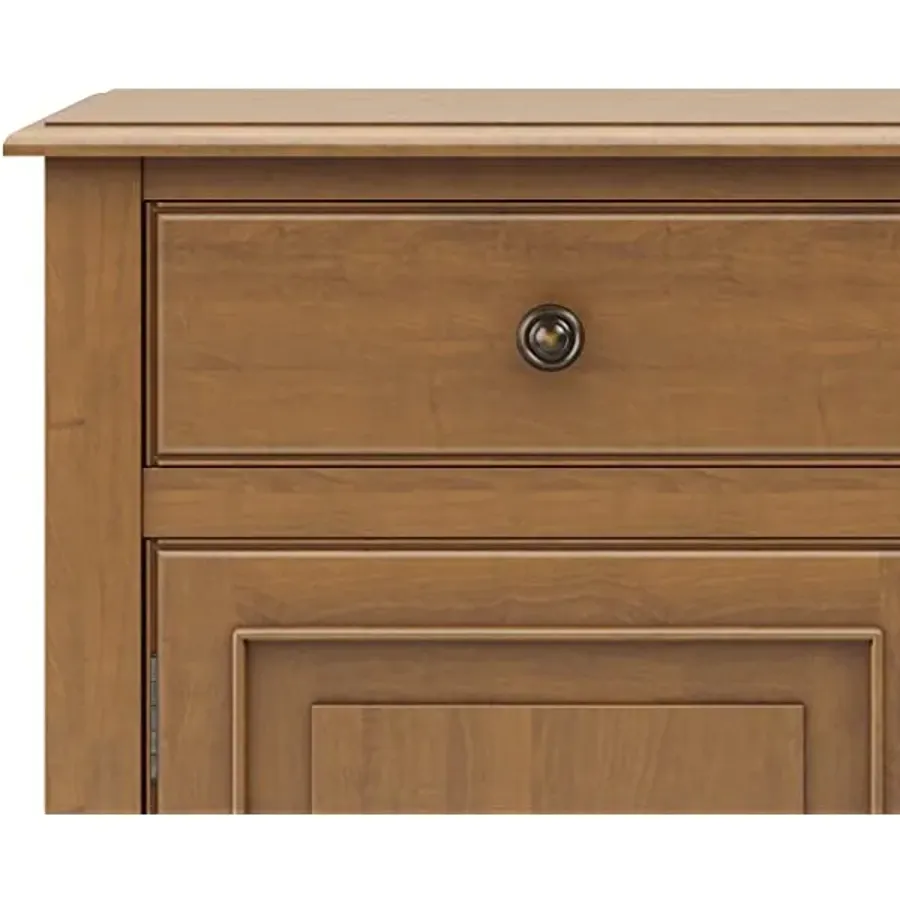 SOLID WOOD 40 inch Wide Transitional Entryway Storage Cabinet