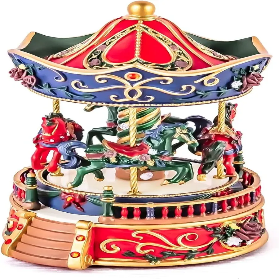 Carousel Horse Music Box for Girls