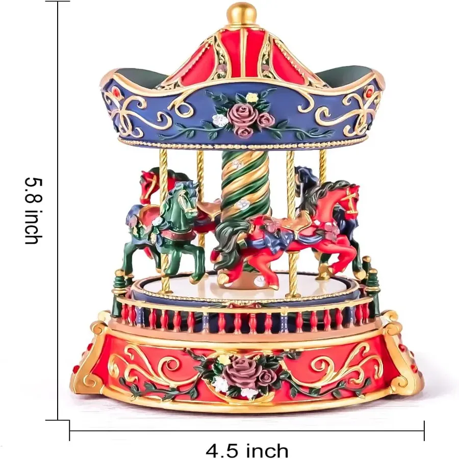 Carousel Horse Music Box for Girls