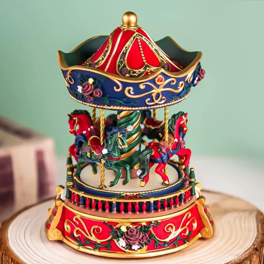 Carousel Horse Music Box for Girls