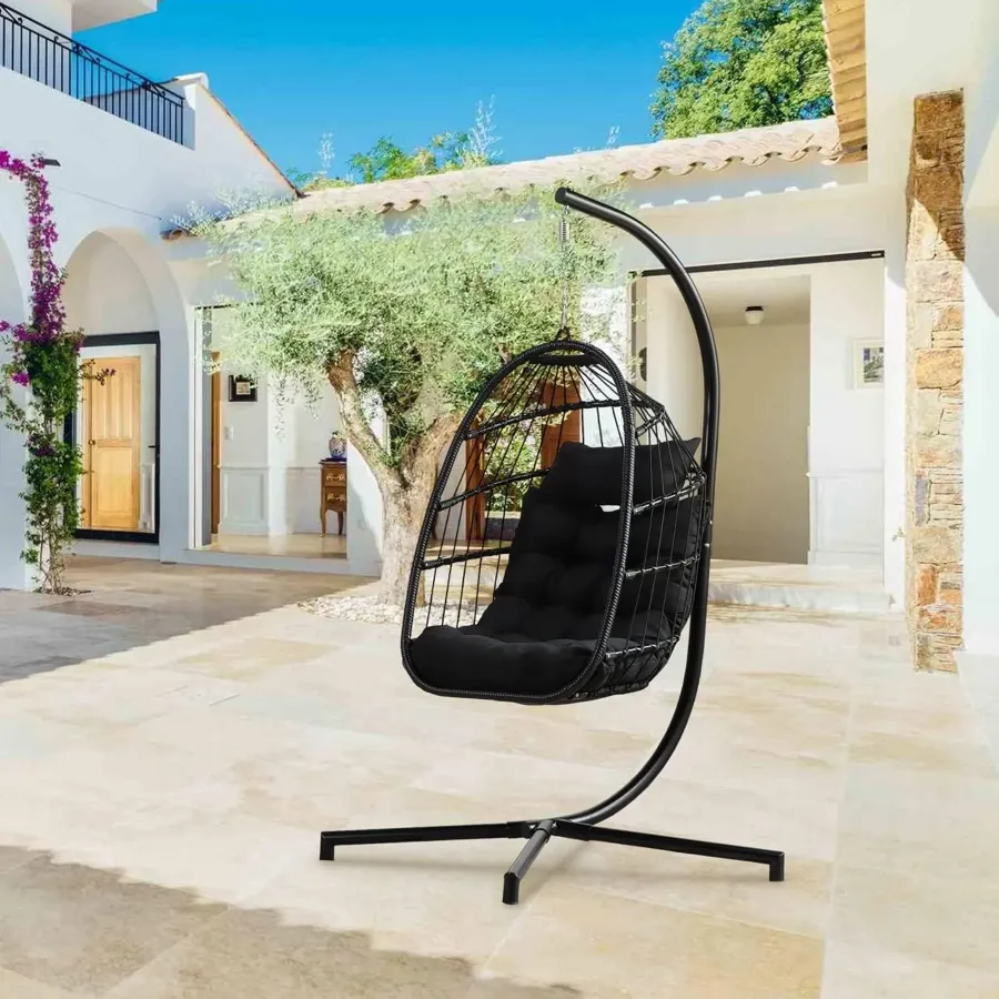 Swing Egg Chair & Hammock Chair - Black