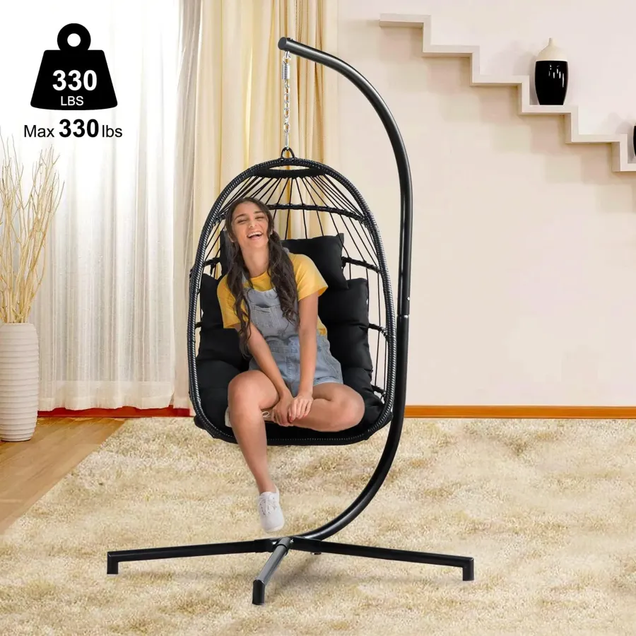 Swing Egg Chair & Hammock Chair - Black