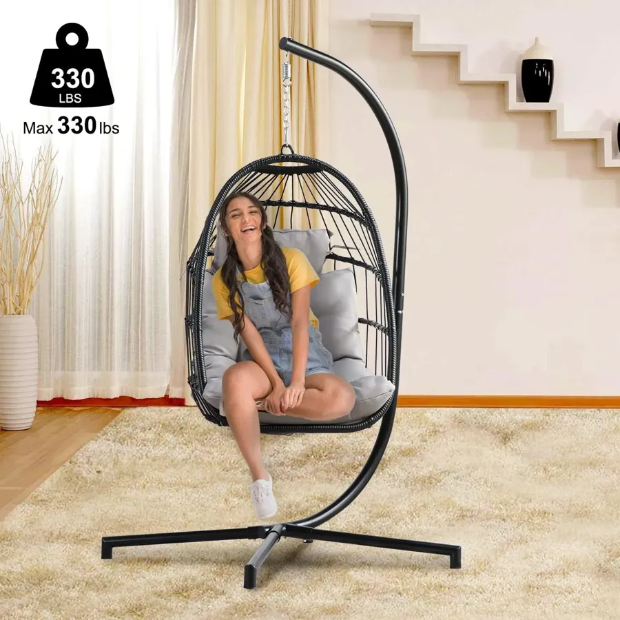 Swing Egg Chair & Hammock Chair - Black