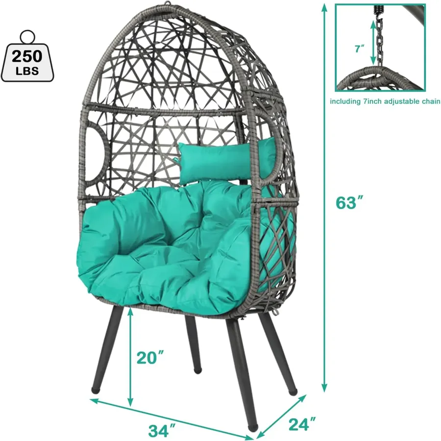 Swing Egg Chair - Rattan Hanging Chair